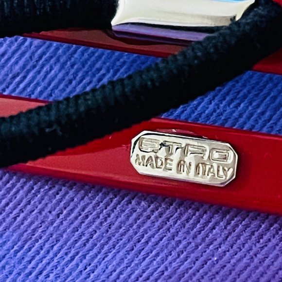 ETRO Milano Made in ITALY Hair Ties Square Elastic Paisley Band 1.7\